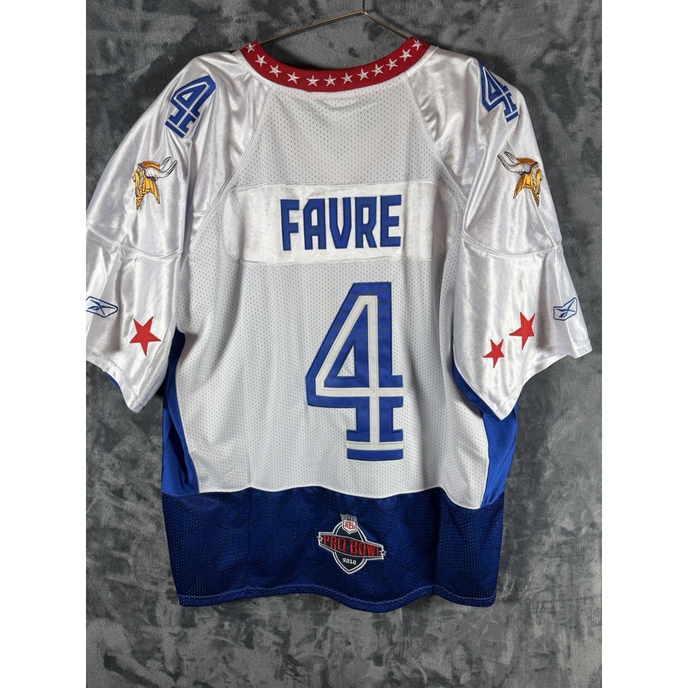 Brett Favre #4 2010 Pro Bowl Jersey Reebok Authentic NFL Equipt. Sz 52 XL NWT